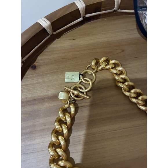 CHUNKY ANNE KLEIN II CHAIN LINK VINTAGE 1992 FALL COLLECTION NECKLACE NEW - Picture 2 of 5